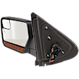 Driver Side Mirror, Non-Towing, Power Adjust, Power Folding, Heated, Chrome, In-housing Signal Light, With memory, With Puddle Light, No Auto-Dimming, With Blind Spot Glass