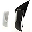 Driver Side Mirror, Power Adjust, Heated, Manual Folding, With 1 Chrome and 1 Textured Black Cap, No Signal Light, No Memory, With Puddle Light, No Auto-Dim, No Blind Spot Feature
