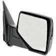 Passenger Side Mirror, Manual Adjust, Non-Heated, Manual Folding, With 1 Chrome and 1 Paintable Cap, No Signal Light, No Memory, No Puddle Light, No Auto-Dim, No Blind Spot Feature