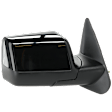 Passenger Side Mirror, Manual Adjust, Non-Heated, Manual Folding, With 1 Chrome and 1 Paintable Cap, No Signal Light, No Memory, No Puddle Light, No Auto-Dim, No Blind Spot Feature