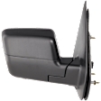 Passenger Side Mirror, Power Adjust, Heated, Manual Folding, Textured Black, In-housing Signal Light, No Memory, No Puddle Light, No Auto-Dim, No Blind Spot Feature