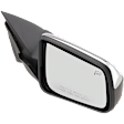 Passenger Side Mirror, Power Adjust, Non-Folding, Heated, Chrome, No Signal Light, No Memory, No Puddle Light, No Auto-Dimming, No Blind Spot Feature