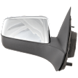 Passenger Side Mirror, Power Adjust, Non-Folding, Heated, Chrome, No Signal Light, No Memory, No Puddle Light, No Auto-Dimming, No Blind Spot Feature