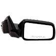Passenger Side Mirror, Power Adjust, Non-Heated, Non-Folding, With 1 Paintable and 1 Textured Black Cap, No Signal Light, No Memory, No Puddle Light, No Auto-Dim, No Blind Spot Feature