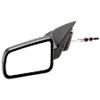 2008-2011 Ford Focus - Driver Side Mirror, Manual Adjust, Non-Folding, Non-Heated, With (1) Paintable and (1) Textured Black Cap, Without Blind Spot Feature, S Model, Sedan