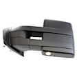 Driver Side Towing Mirror, Power Adjust, Heated, Manual Folding, Textured Black, In-housing Signal Light, With Memory, With Puddle Light, No Auto-Dim, With Blind Spot Glass