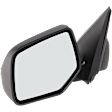 Driver Side Mirror, Power Adjust, Heated, Textured Black, Manual Folding, No Signal Light, No Blind Spot Feature, No Memory, No Puddle Light, No Auto-Dimming, without Spot Mirror