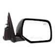 Passenger Side Mirror, Power Adjust, Heated, Textured Black, Manual Folding, No Signal Light, No Blind Spot Feature, No Memory, No Puddle Light, No Auto-Dimming, without Spot Mirror