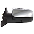 Driver Side Mirror, Power, Manual Folding, Heated, Chrome, No Signal Light, With memory, With Puddle Light, No Auto-Dimming, No Blind Spot Feature