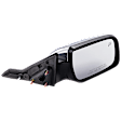 Passenger Side Mirror, Power Adjust, Manual Folding, Heated, Chrome, No Signal Light, With memory, With Puddle Light, No Auto-Dimming, No Blind Spot Feature