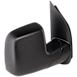4-bolt mount, Passenger Side Mirror, Manual Adjust, Non-Heated, Manual Folding, Textured Black, No Signal Light, No Memory, No Puddle Light, No Auto-Dimming, No Blind Spot Feature