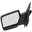Driver Side Mirror, Non-Towing, Power Adjust, Manual Folding, Heated, Textured Black, No Signal Light, No Memory, With Puddle Light, No Auto-Dimming, No Blind Spot Feature