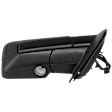 Passenger Side Mirror, Non-Towing, Power Adjust, Manual Folding, Heated, Textured Black, No Signal Light, No Memory, With Puddle Light, No Auto-Dimming, No Blind Spot Feature
