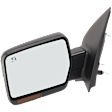 Driver Side Mirror, Power Adjust, Heated, Power Folding, Paintable, In-housing Signal Light, With Memory, With Puddle Light, No Auto-Dim, No Blind Spot Feature