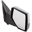 Passenger Side Mirror, Manual Adjust, Manual Folding, Non-Heated, Chrome, No Signal Light, No Memory, No Puddle Light, No Auto-Dimming, No Blind Spot Feature