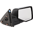 Passenger Side Mirror, Manual Adjust, Manual Folding, Non-Heated, Chrome, No Signal Light, No Memory, No Puddle Light, No Auto-Dimming, No Blind Spot Feature