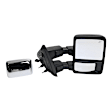 2013 Ford F-150 King Ranch - Passenger Side Towing Mirror, Power Adjust, Heated, With 1 Chrome and 1 Paintable Cap, Power Folding, In-housing Signal Light, No Blind Spot Feature, With Memory, No Puddle Light, No Auto-Dim