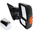 2013 Ford F-150 King Ranch - Passenger Side Towing Mirror, Power Adjust, Heated, With 1 Chrome and 1 Paintable Cap, Power Folding, In-housing Signal Light, No Blind Spot Feature, With Memory, No Puddle Light, No Auto-Dim