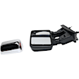 2013 Ford F-150 King Ranch - Passenger Side Towing Mirror, Power Adjust, Heated, With 1 Chrome and 1 Paintable Cap, Power Folding, In-housing Signal Light, No Blind Spot Feature, With Memory, No Puddle Light, No Auto-Dim