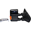 2013 Ford F-150 King Ranch - Passenger Side Towing Mirror, Power Adjust, Heated, With 1 Chrome and 1 Paintable Cap, Power Folding, In-housing Signal Light, No Blind Spot Feature, With Memory, No Puddle Light, No Auto-Dim