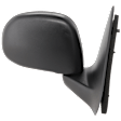 Passenger Side Mirror, Manual Adjust, Manual Folding, Non-Heated, Textured Black, No Signal Light, No Memory, No Puddle Light, No Auto-Dimming, No Blind Spot Feature