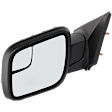 2011-2015 Ford Explorer - Driver Side Mirror, Power, Manual Folding, Non-Heated, Textured Black, No Signal Light, No Memory, No Puddle Light, No Auto-Dimming, With Blind Spot Glass
