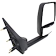 Driver Side Towing Mirror, Power Adjust, Non-Heated, Manual Folding, Paintable, In-housing Signal Light, No Memory, No Puddle Light, No Auto-Dimming, No Blind Spot Feature