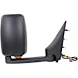 Driver Side Towing Mirror, Power Adjust, Non-Heated, Manual Folding, Paintable, In-housing Signal Light, No Memory, No Puddle Light, No Auto-Dimming, No Blind Spot Feature