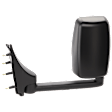 4-bolt mount, Passenger Side Towing Mirror, Manual Adjust, Non-Heated, Manual Folding, Paintable, No Signal Light, No Memory, No Puddle Light, No Auto-Dimming, No Blind Spot Feature