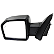 Driver Side Mirror, Power Adjust, Heated, Manual Folding, Textured Black, In-housing Signal Light, With Memory, No Puddle Light, No Auto-Dim, With Blind Spot Detection in Glass