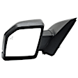 Driver Side Mirror, Power Adjust, Heated, Manual Folding, Textured Black, In-housing Signal Light, With Memory, No Puddle Light, No Auto-Dim, With Blind Spot Detection in Glass