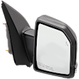 2019 Ford F-150 - Passenger Side Mirror, Power Adjust, Heated, Textured Black, Manual Folding, In-housing Signal Light, With Blind Spot Detection in Glass, With Memory, No Puddle Light, No Auto-Dim