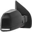 2019 Ford F-150 - Passenger Side Mirror, Power Adjust, Heated, Textured Black, Manual Folding, In-housing Signal Light, With Blind Spot Detection in Glass, With Memory, No Puddle Light, No Auto-Dim