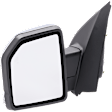 Driver Side Mirror, Power Adjust, Heated, Chrome, Power Folding, with Signal Light, BSD, Memory, Puddle Light, No Auto-Dimming