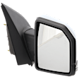 2015-2017 Ford F-150 - Passenger Side Mirror, Power Adjust, Heated, Power Folding, Chrome, In-housing Signal Light, With Memory, With Puddle Light, No Auto-Dim, With Blind Spot Detection in Glass