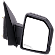 Passenger Side Mirror, Power Adjust, Heated, Manual Folding, Textured Black, In-housing Signal Light, No Memory, With Puddle Light, No Auto-Dim, With Blind Spot Detection in Glass