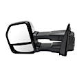 2015-2018 Ford F-150 - Driver Side Towing Mirror, Power Adjust, Heated, Power Folding, Chrome, In-housing Signal Light, With Memory, With Puddle Light, No Auto-Dim, With Blind Spot Detection in Glass