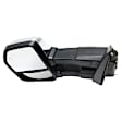 2015-2018 Ford F-150 - Driver Side Towing Mirror, Power Adjust, Heated, Power Folding, Chrome, In-housing Signal Light, With Memory, With Puddle Light, No Auto-Dim, With Blind Spot Detection in Glass
