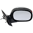 Crew Cab Pickup Passenger Side Mirror, Power Adjust, Non-Heated, Manual Folding, Chrome, In-housing Signal Light, No Memory, No Puddle Light, No Auto-Dim, No Blind Spot Feature