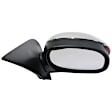 Crew Cab Pickup Passenger Side Mirror, Power Adjust, Non-Heated, Manual Folding, Chrome, In-housing Signal Light, No Memory, No Puddle Light, No Auto-Dim, No Blind Spot Feature