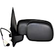 Driver Side Mirror, Non-Towing, Power Adjust, Manual Folding, Heated, Textured Black, No Signal Light, No Memory, No Puddle Light, No Auto-Dimming, No Blind Spot Feature
