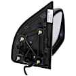 Passenger Side Mirror, Non-Towing, Power Adjust, Manual Folding, Heated, Textured Black, No Signal Light, No Memory, No Puddle Light, No Auto-Dimming, No Blind Spot Feature