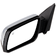 Driver Side Mirror, Power Adjust, Manual Folding, Heated, Chrome, No Signal Light, With memory, With Puddle Light, No Auto-Dimming, No Blind Spot Feature