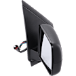 Passenger Side Mirror, Power Adjust, Heated, Manual Folding, Textured Black, No Signal Light, No Memory, No Puddle Light, No Auto-Dim, No Blind Spot Feature