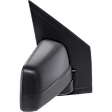 Passenger Side Mirror, Power Adjust, Heated, Manual Folding, Textured Black, No Signal Light, No Memory, No Puddle Light, No Auto-Dim, No Blind Spot Feature