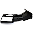 2013 Ford F-150 - Passenger Side Towing Mirror, Power Adjust, Heated, Chrome, Manual Folding, In-housing Signal Light, With Blind Spot Glass, With Memory, With Puddle Light, No Auto-Dim