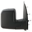 4-bolt mount, Passenger Side Mirror, Manual Adjust, Non-Heated, Manual Folding, Textured Black, No Signal Light, No Memory, No Puddle Light, No Auto-Dimming, No Blind Spot Feature