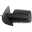 Driver Side Mirror, Non-Towing, Power Adjust, Non-folding, Heated, Textured Black, In-housing Signal Light, With memory, With Puddle Light, No Auto-Dimming, No Blind Spot Feature