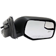 Passenger Side Mirror, Power Adjust, Heated, Paintable, Manual Folding, No Signal Light, with Blind Spot Glass, No Memory, No Puddle Light, No Auto-Dimming