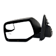 Driver Side Mirror, Power Adjust, Manual Folding, Heated, Textured Black, No Signal Light, No Memory, No Puddle Light, No Auto-Dimming, With Blind Spot Glass